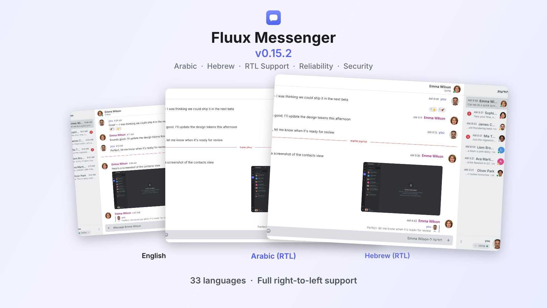 Fluux Messenger 0.15.2: RTL Support, Faster Reconnection, and a Pile of Reliability Fixes