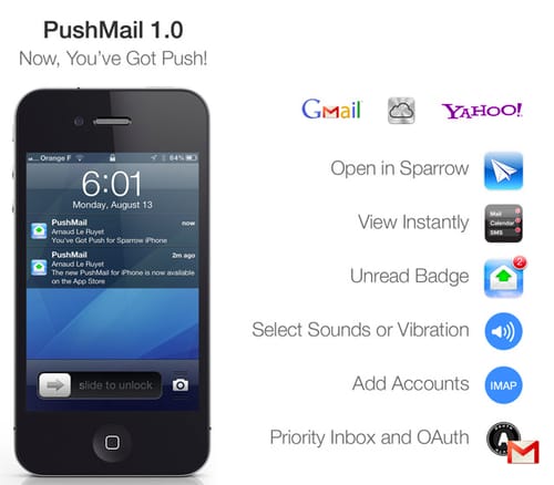 The new Push Mail for iPhone