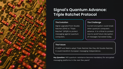 On Signal Protocol and Post-Quantum Ratchets