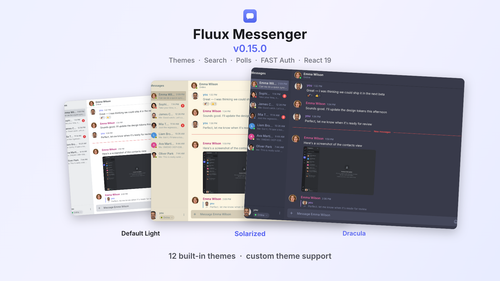 Fluux Messenger 0.15: Search, Themes, Polls, and a Whole Lot More